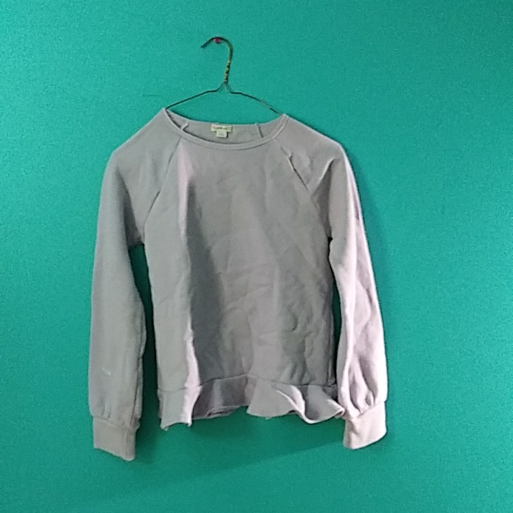 Lavender ruffled sweater
